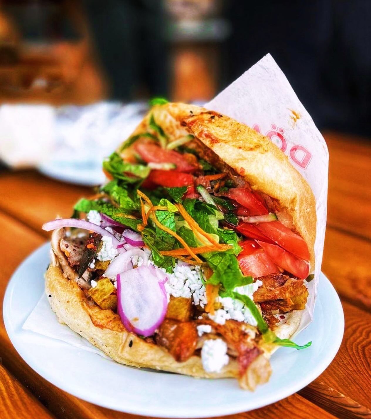 Turkish Kebab House Gourmet burgers served with seasoned fries in Glasgow.